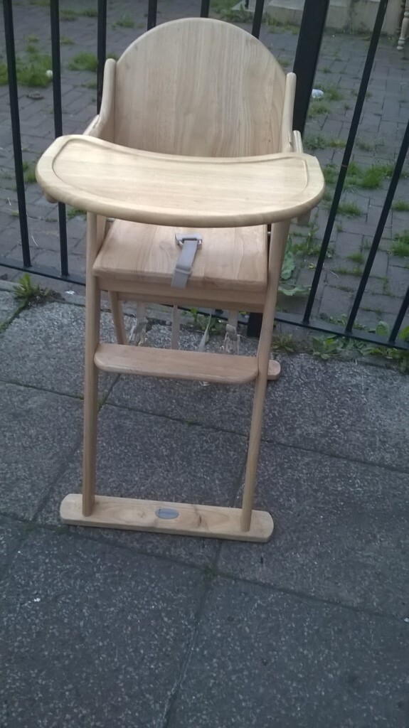 kiddicare wooden high chair